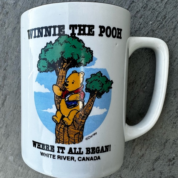 WINNIE THE POOH COFFEE MUG- WHITE RIVER, CANADA- WHERE IT ALL BEGAN! - Picture 8 of 10